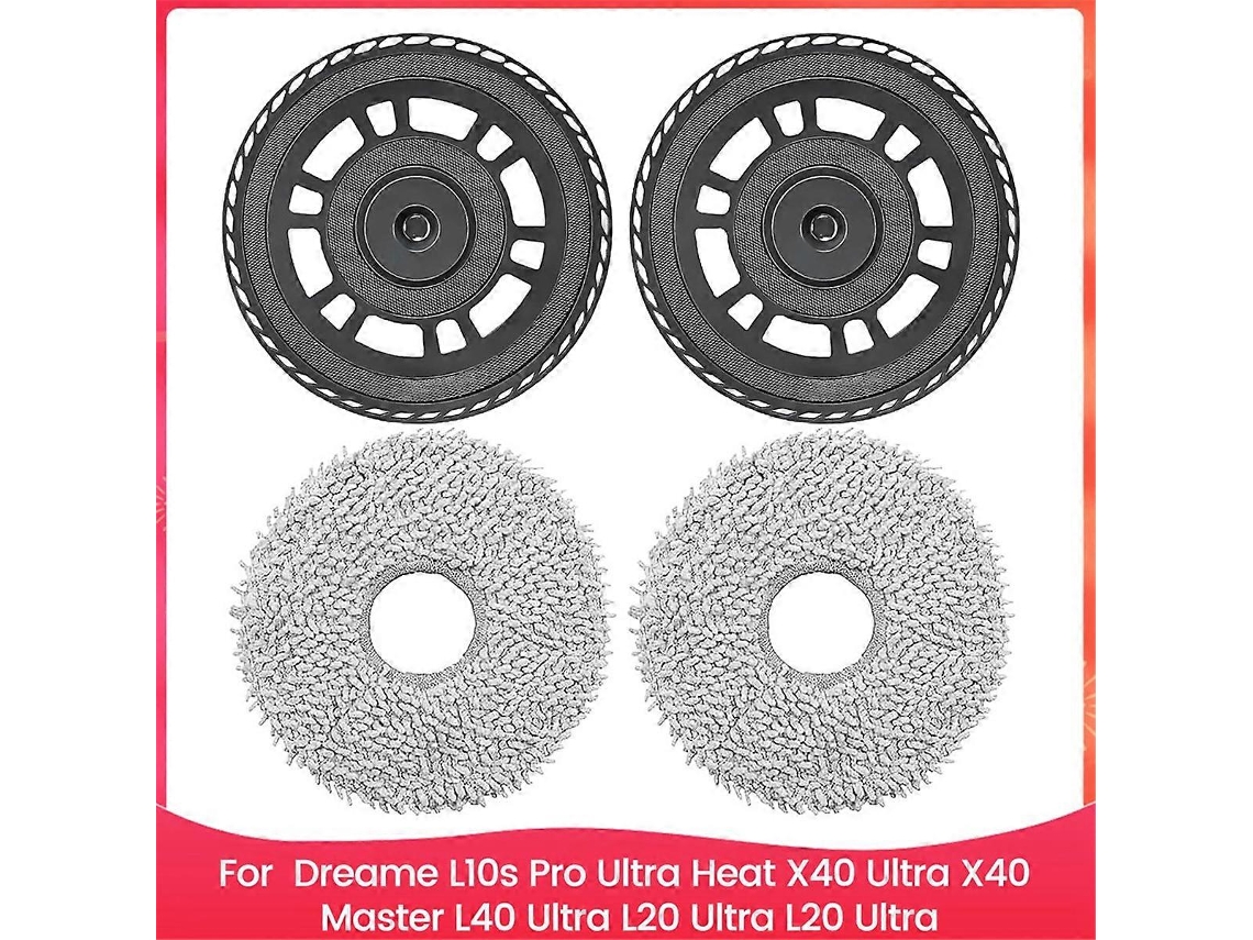 Acessório de Esfregão para Dreame L10s Pro Ultra Heat, X40 Ultra, X40 Master, L40 Ultra, L20 Ultra, L20 Ultra V BRILVIBERA