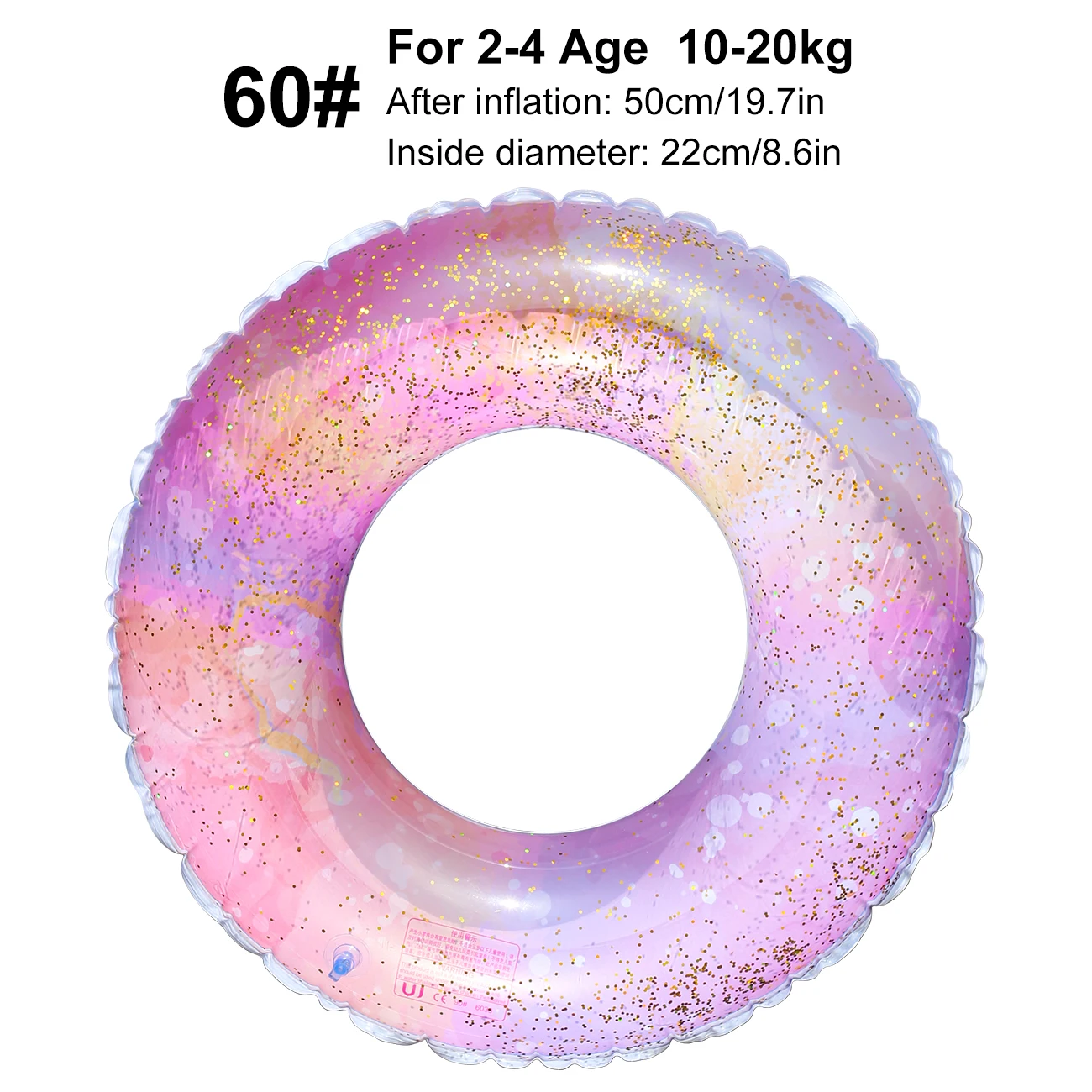 (60) 1 Boia Inflável Para Piscina, Boia De Natação, Brinquedo Inflável Para Piscina