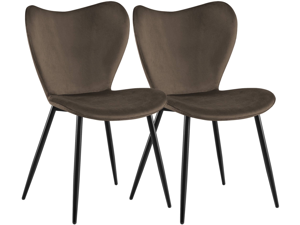 2er Set Esszimmerstuhl Maika Samt