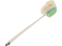 Escova De Banho Esfoliante Frcolor Com Cabo Longo Em Pp E Tpr Para Massagem, Branca, Escova Macia Multifuncional Para As