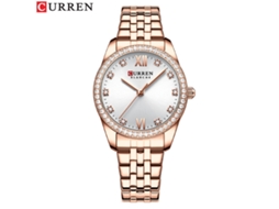 Relógio Feminino Moderno Com Strass, Pequeno E Leve, Com Pulseira De Aço E À Prova D'água.