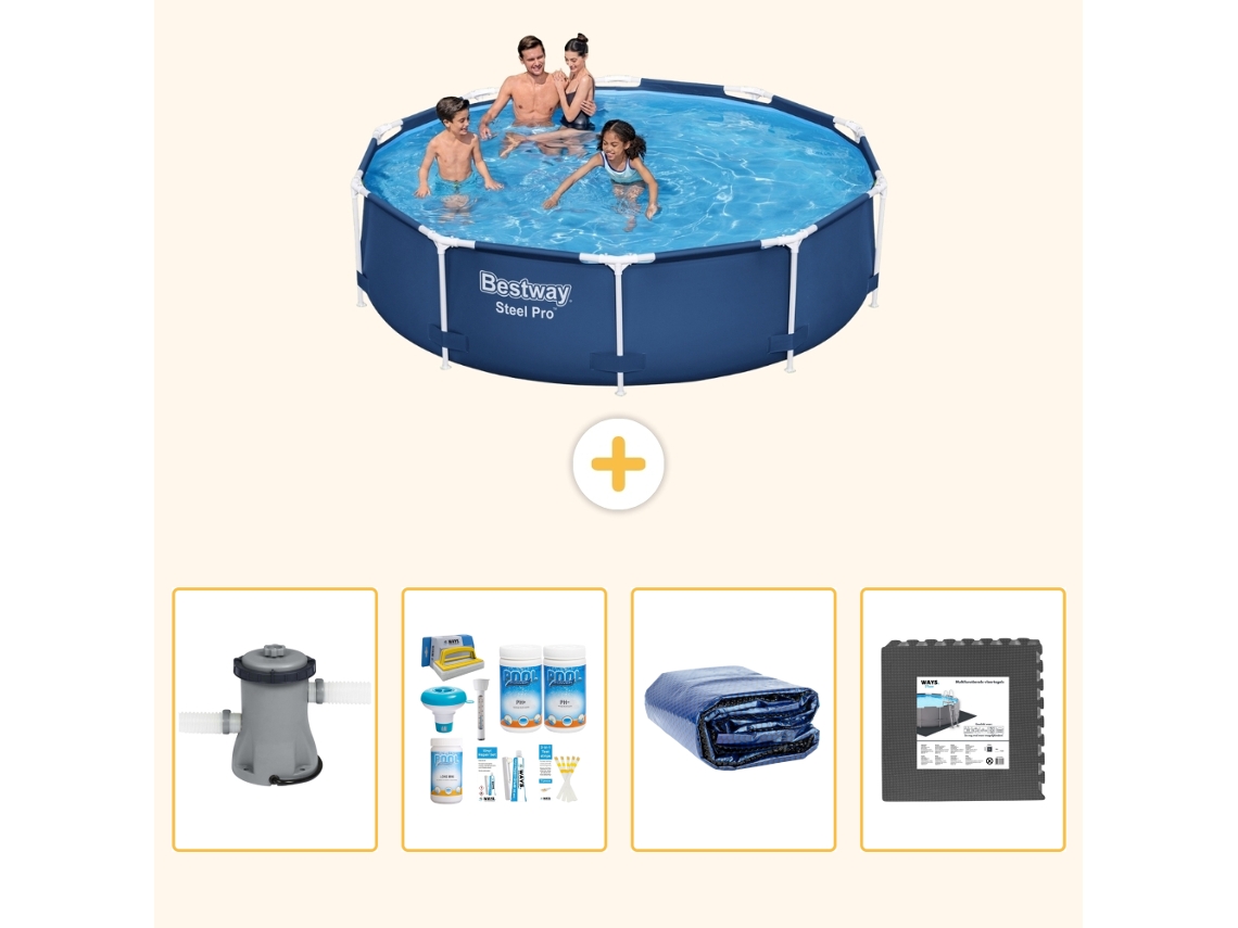 Bestway Piscina Bestway Steel Pro Redonda - 305x76 Cm - 5-peças S233