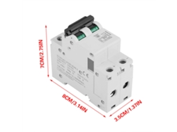 Laxiscreed Disjuntores Miniatura Dc De 2 Polos Para Painéis Solares E Redes Elétricas