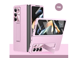 Capa Para Samsung Galaxy Z Fold7 Protetor Lente Ângulo Ajustável Rosa Czhhmart