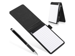 Agenda Multifuncional de Bolso, Caderno A7 em Couro Pu, Mini BRILVIBERA