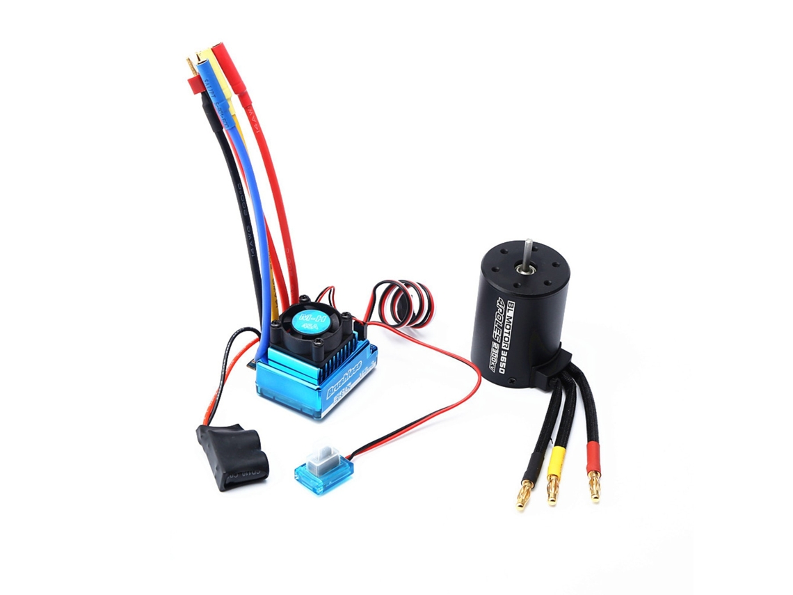 Mali motor Sem Escova 3650 2300kv com Esc 45a para Carros e Barcos de Controle Remoto 1:8/1:10 Hsp Hpi Wltoys