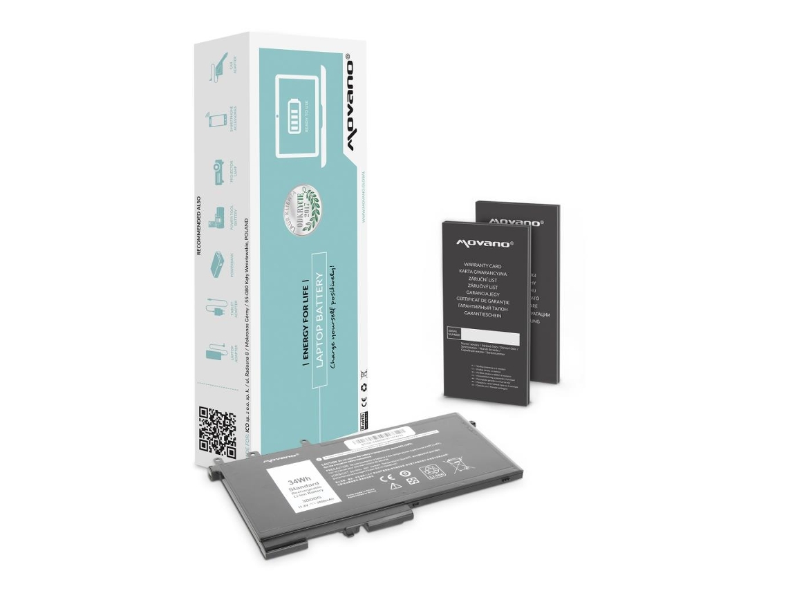 Bateria Movano Para Notebook Dell Latitude 3dddg E5280 E5480 11,4v 3000 Mah