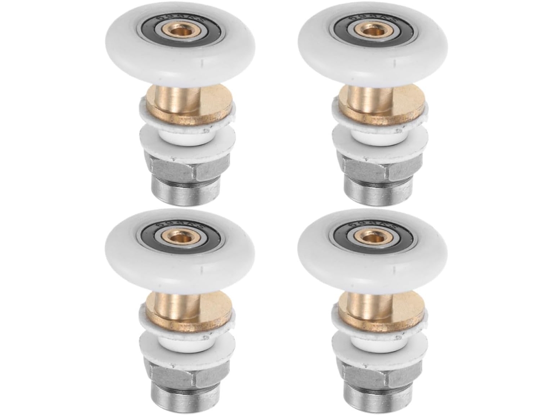 Kit De Roldanas Para Porta Box Com 4 Peças, Incluindo Polias Ferro E N