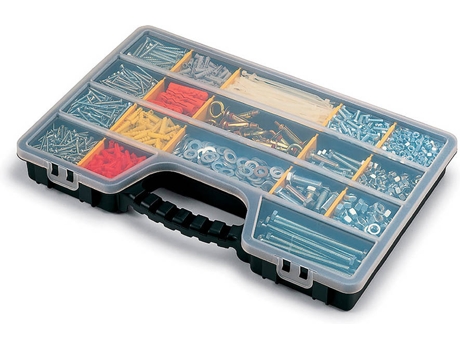 ORGANIZADOR DE COMPARTIMENTOS COM TAMPA 24 DIVISÕES