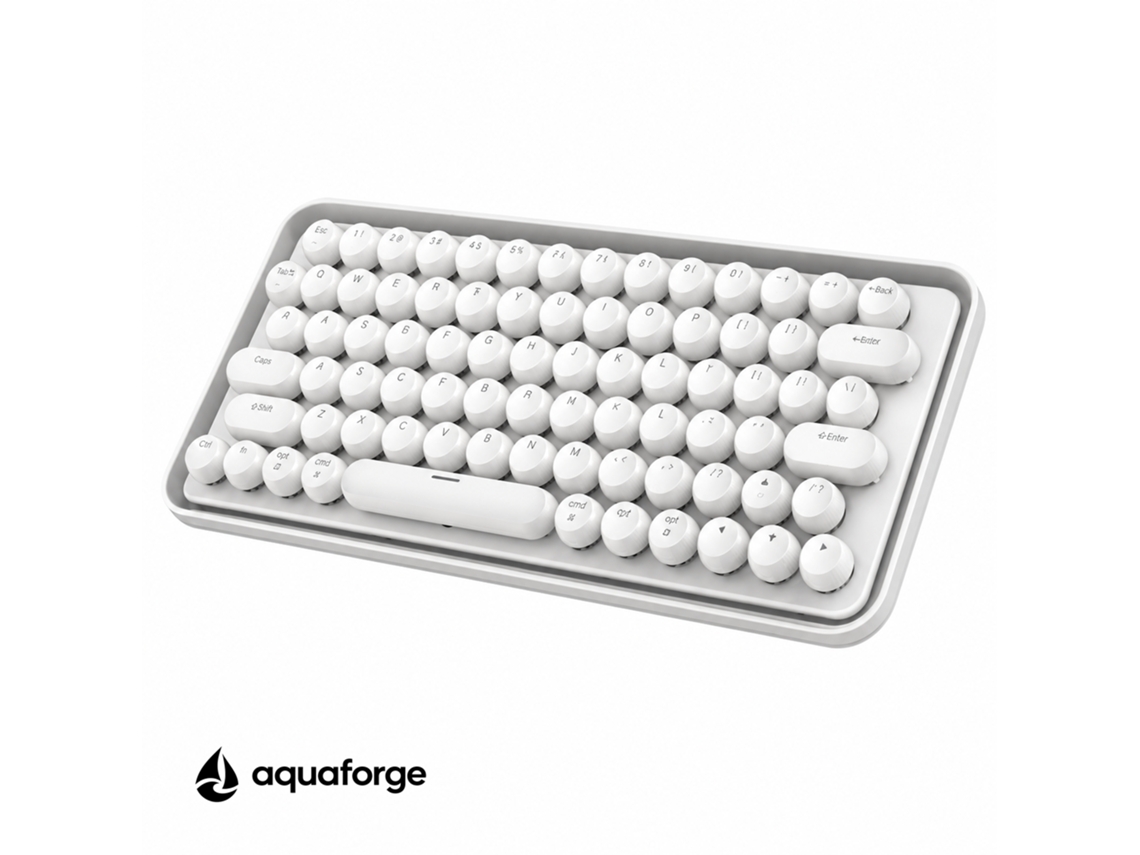 Teclado Mecânico Bluetooth Sem Fio Switch Vermelho Branco