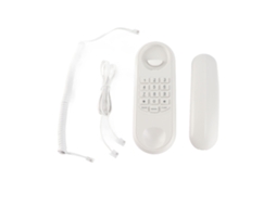 Telefone fixo portátil com fio, montável na parede, para casa, hotel e escritório.