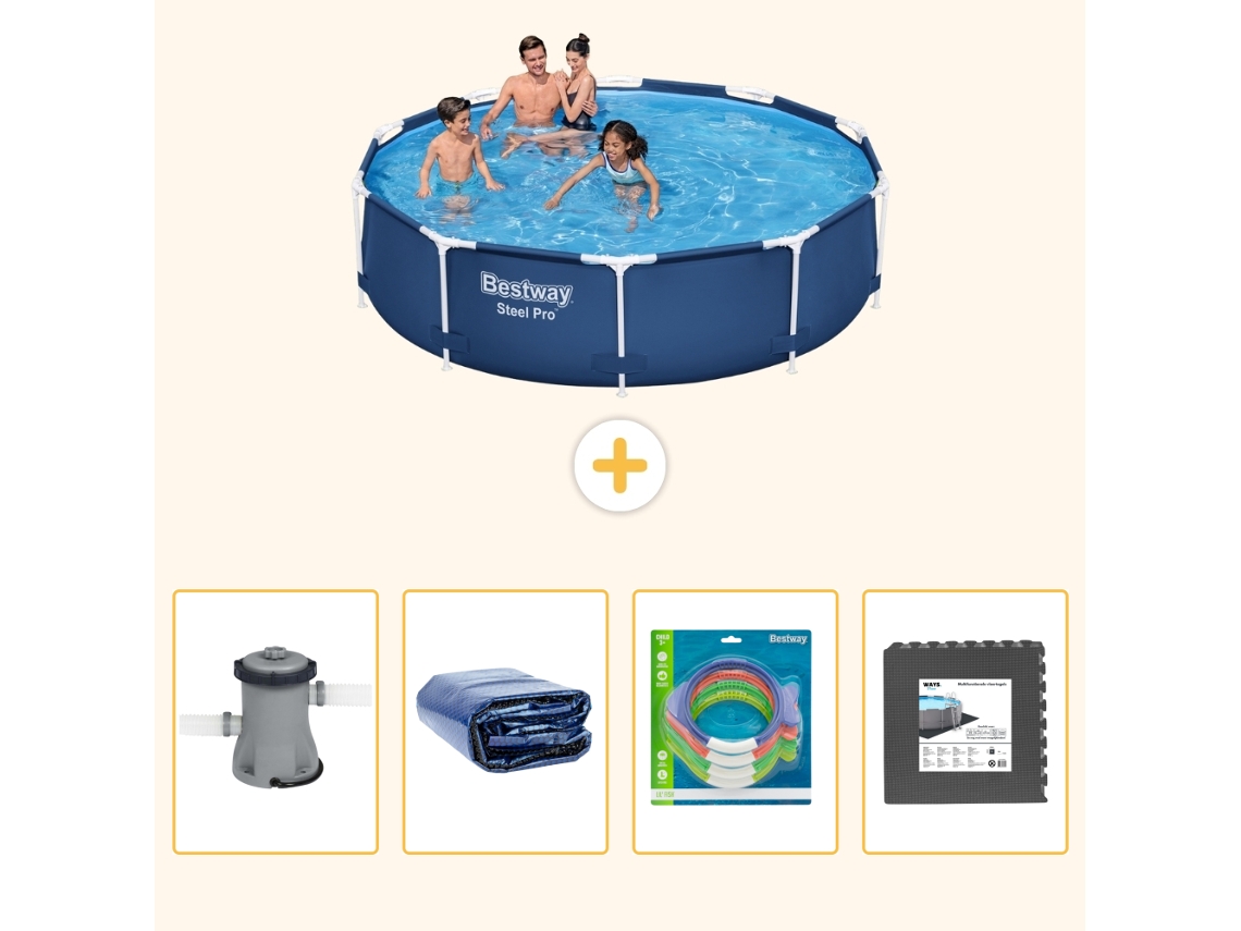 Bestway Piscina Bestway Steel Pro Redonda - 305x76 Cm - 5-peças S177