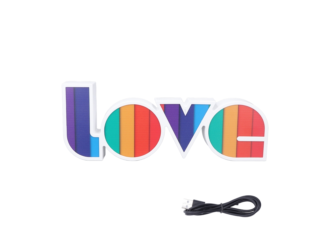Luz de Noite Letra de Amor Neon Led Decorativa Parede Mesa