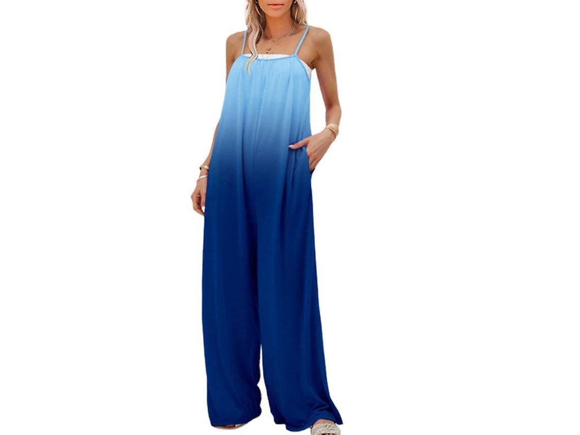 2026 monos Mujer Sin Mangas Gradiente Pantalón Ancho Verano