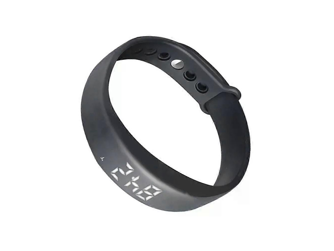 Pulseira Inteligente Multifuncional Com Display Led De Gel De Sílica Azul, Usb 2.0, Monitor De Sono, Pedômetro, Termômetro E Alarme Vibratório Pa