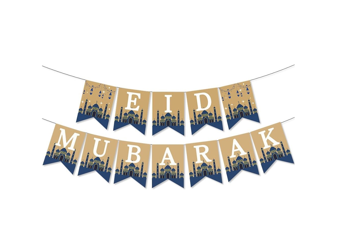 Faixas para Eid Mubarak, Festa Eid Al fitr, Ramadã BRILVIBERA