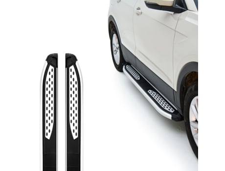 TURTLE Degrau Lateral Plus Jeep Grand Cherokee Wk2 2011 2012 2013 2014 2015 2016 2017 2018 2019 2020 2021 2022 2023 2024 Suv Prateado