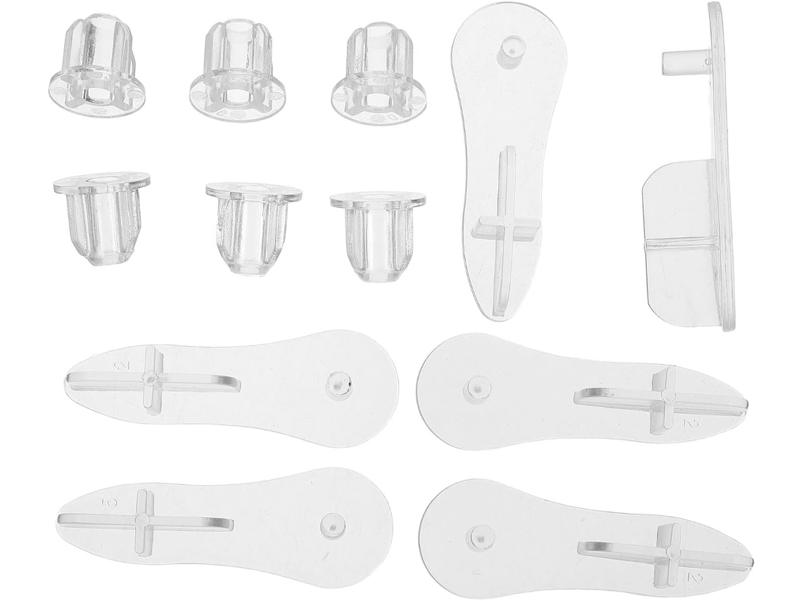 Mipcase Protetores Laterais Para Persianas De Rolo, Conjunto Com 6 Peças De Plástico 4, 7x1, 5x1, 1cm Para Persianas De