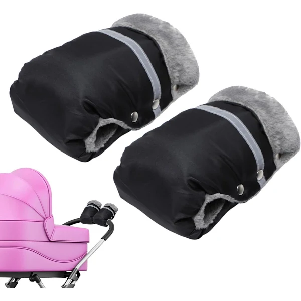 Luvas Aquecedoras para Carrinho de Bebê, 1 Par, Preto AQUAFORGE