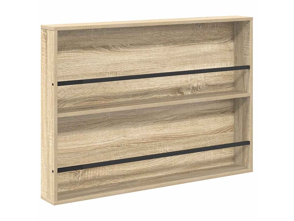 Conjunto 1 Estante De Revistas Vidaxl Castanho Derivados De Madeira (100 X 12 X 70 Cm)