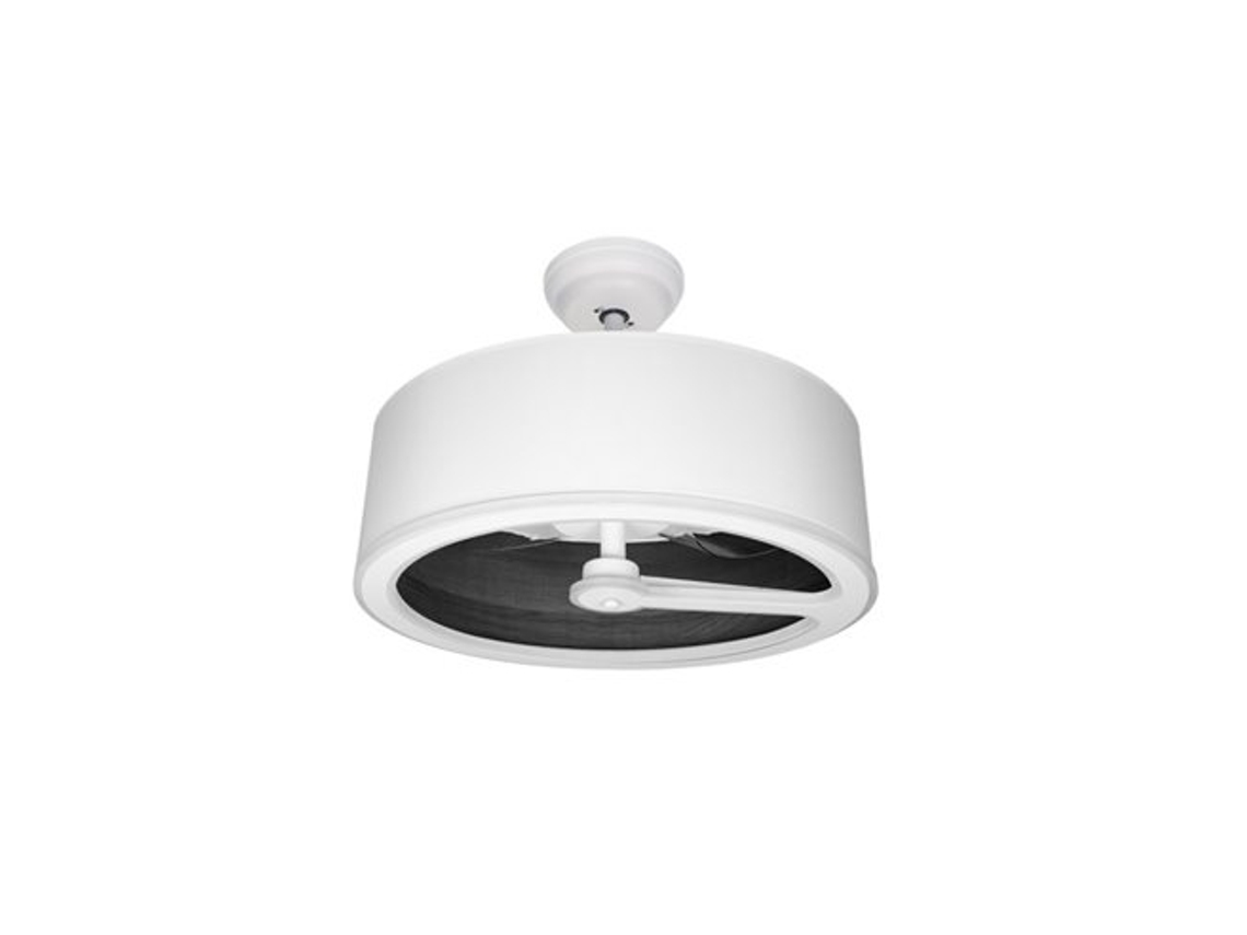 Ventilador de Teto Tatiana Dc 110W Branco Preto Madeira 3 Lâminas FABRILAMP FABRILAMP