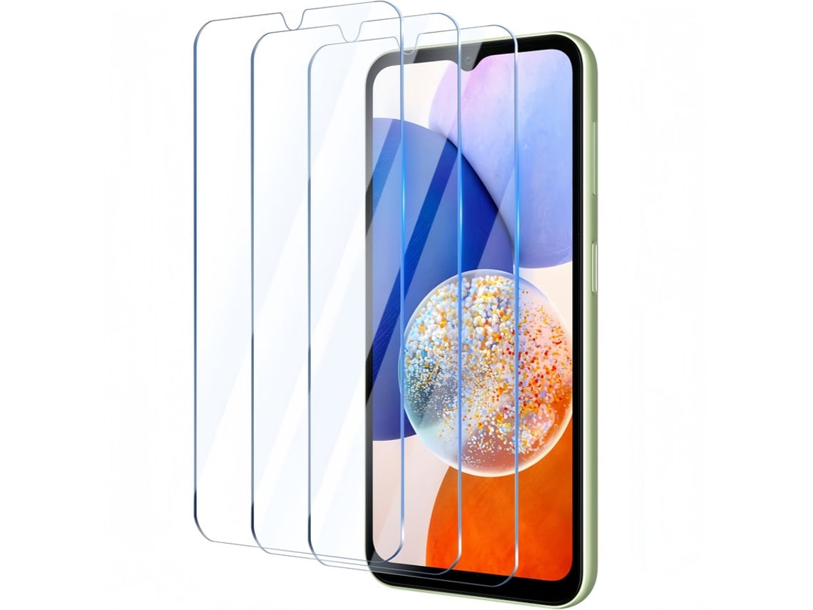 Película De Vidro Temperado V Reel Para Samsung Galaxy A14 , 3 Peças