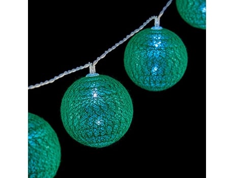 Grinalda de Esferas LED Ø 5 cm Verde (2 m)