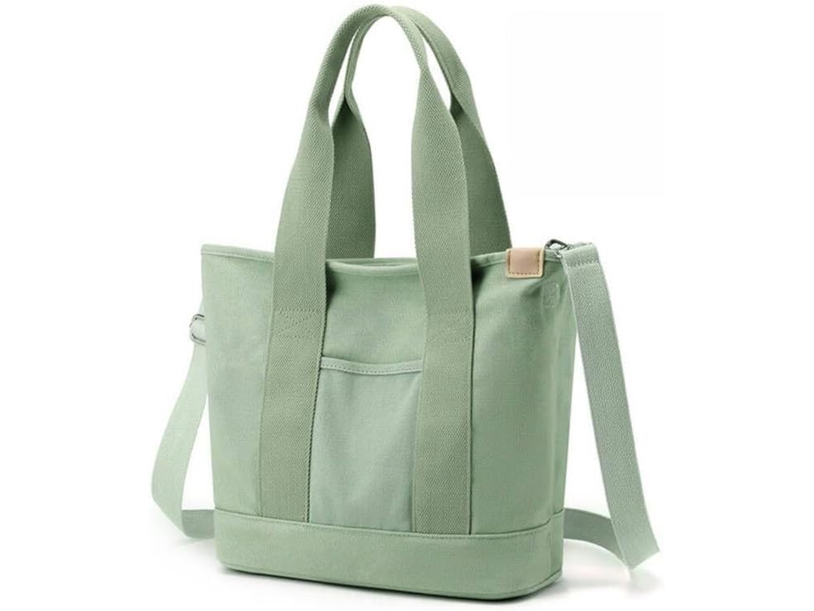 Bolsa de Lona, Tote Feminina, Ombro, Escola, Compras, Trabalho e Viagens AQUAFORGE