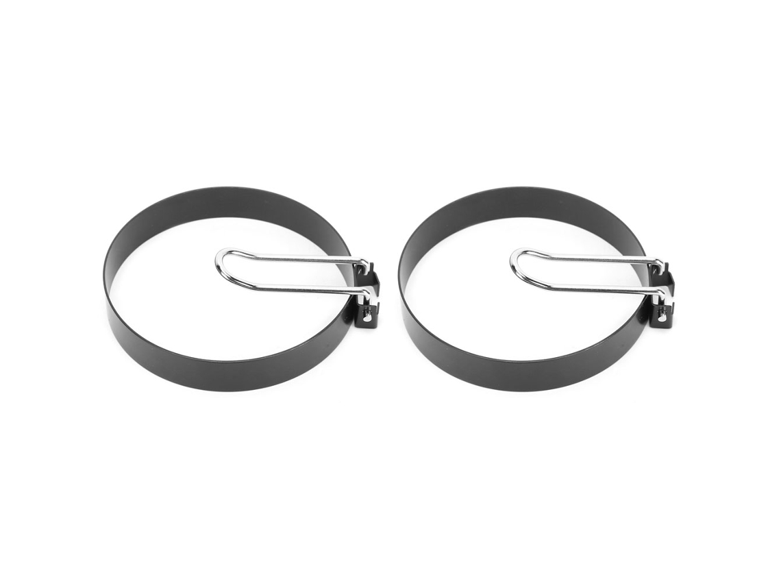 Formas Para Ovos Em Aço Inoxidável, Antiaderentes, Conjunto De 2 Utensílios De Cozinha