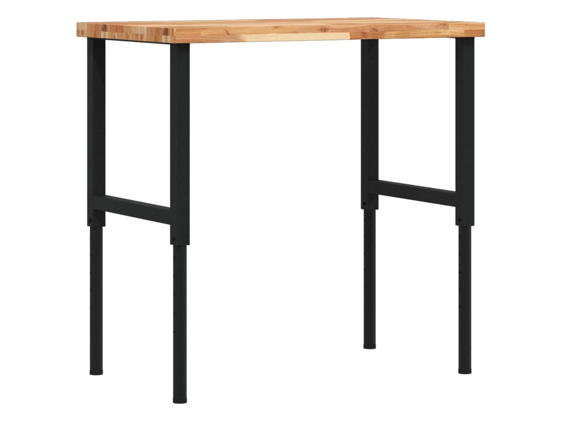 Bancada de trabalho VIDAXL Marrom Madeira de acácia (100x60x(73-99,5)cm)