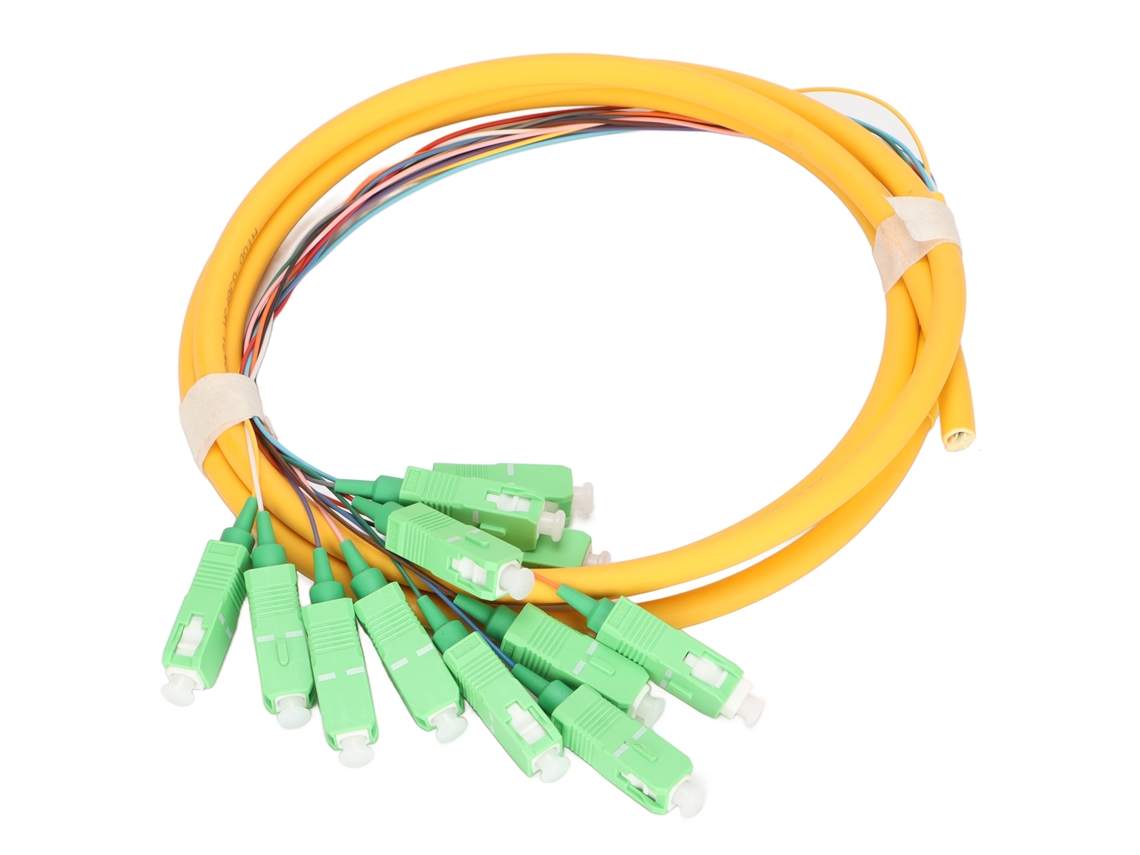 Aetheria ponta de Fibra Óptica de Modo Único 12 Fios 1.5m Sc apc Estável com Compatibilidade Ampla para Gerenciamento de Cabos