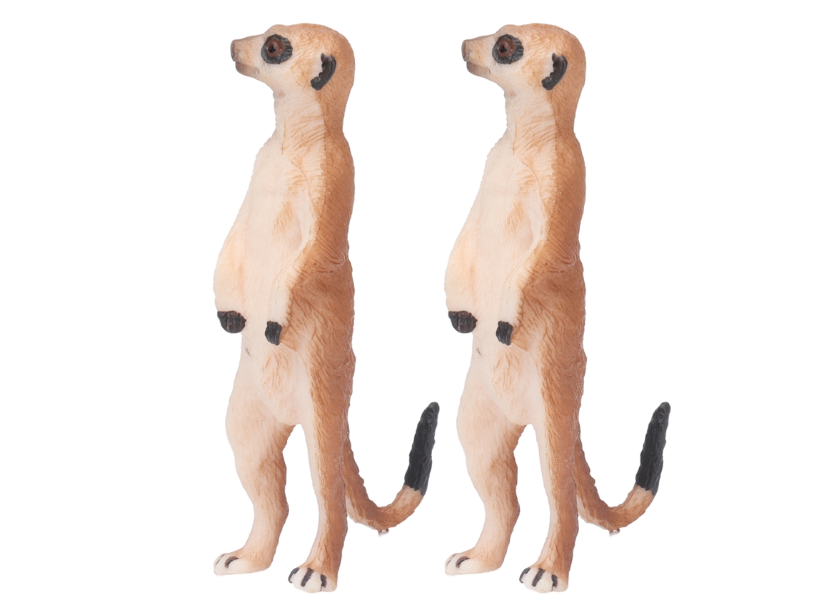 Rebe-2 Peças Modelo De Suricato Realista Brinquedos Cognitivos De Animais Estimulantes Para Criatividade Textura Única Para Crianças
