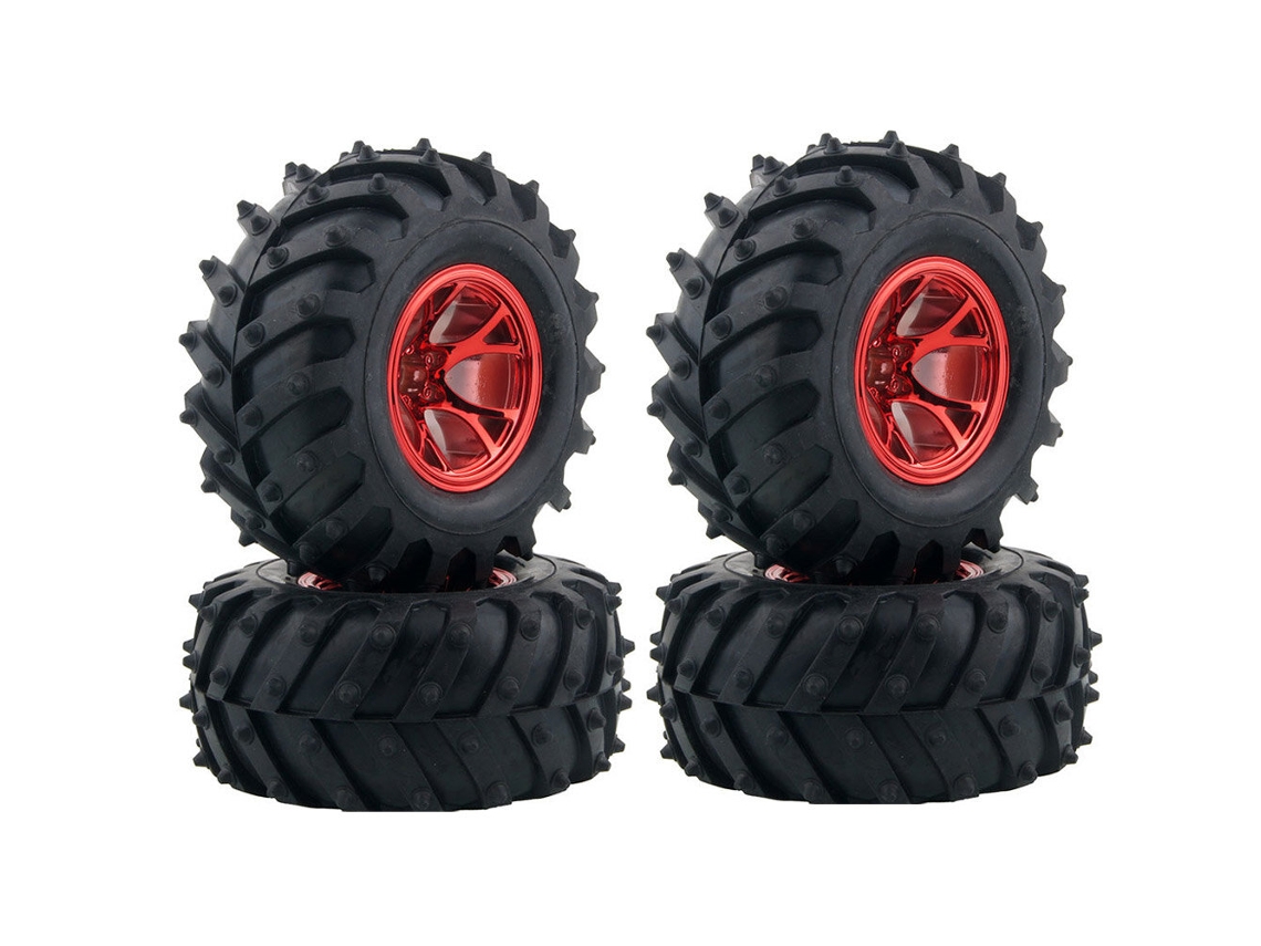 Rodas de Plástico Austar Azuis Nº 4 Unidades para Carros Rc Crawler 1/10 Hsp Hpi. MDUG