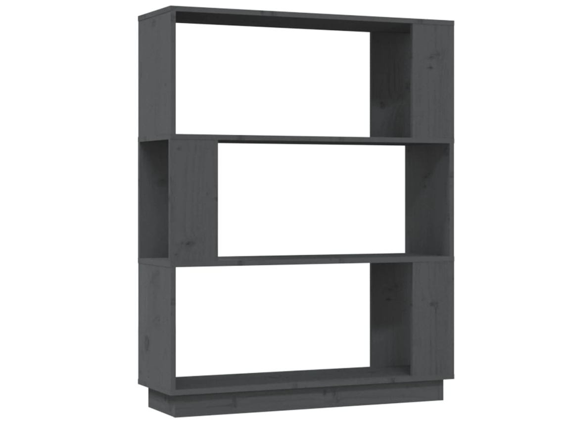 Book Cabinet, Book Cabinets Vidaxl Cinzeto Madeira De Pinho (n/a)