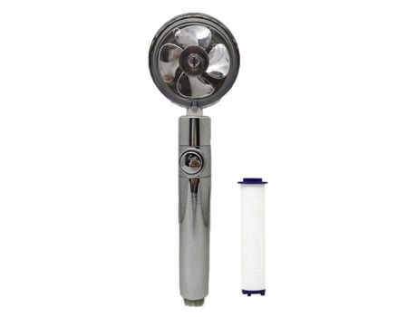 Cabeça de chuveiro de alta pressão, 360 graus, três filtros, portátil, giratório, anti-calcário, economia de água, silverjm GUOCU