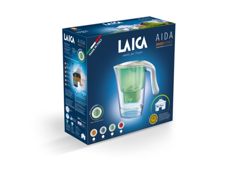 Jarro de filtro LAICA Aida (Capacidade: 2.3 L -  Filtragem: 1.2 L)
