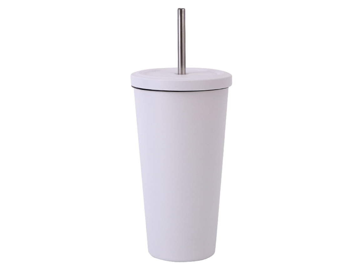 Copo de Café de Aço Inoxidável com Canudo para Carro NEVEANCE
