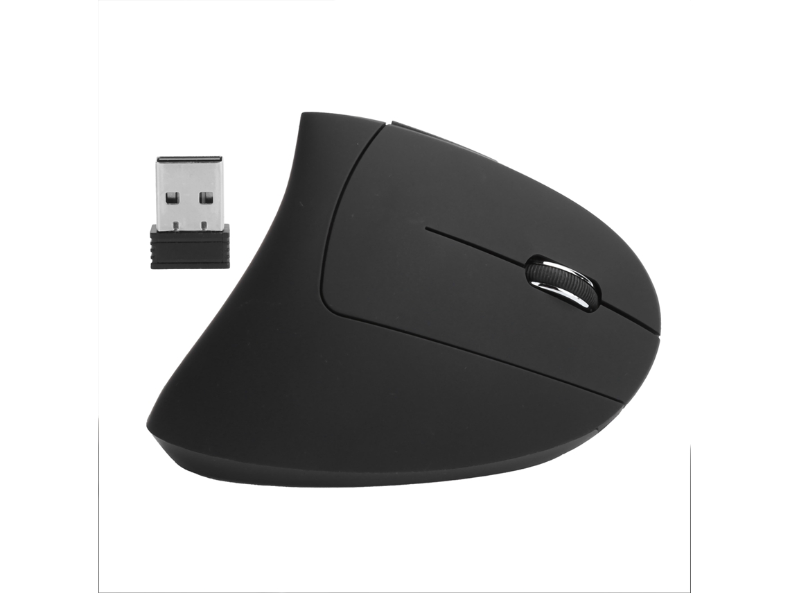 Mouse Vertical Sem Fio Óptico 6D, Destro, 3 Níveis Dpi, para Games e Escritório