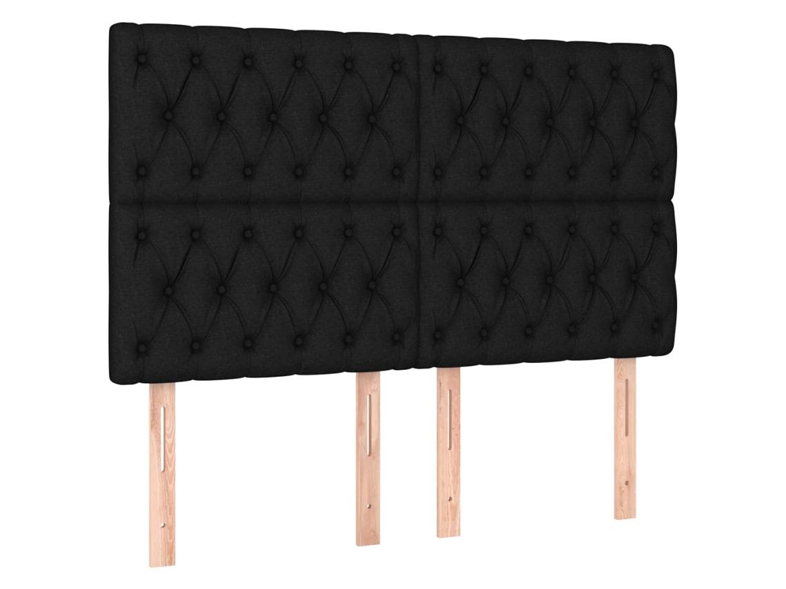 Cabeceira Preta 160x7x118/128 Cm Tecido MAISON EXCLUSIVE