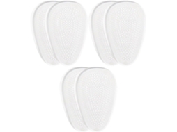 Palmilhas De Gel Autoadesivas Transparentes, 3 Pares