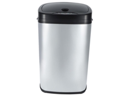 50l Cozinha Automática Aço Prata Quadrado Sensor Lixo Resíduos Lixeira Lixeira