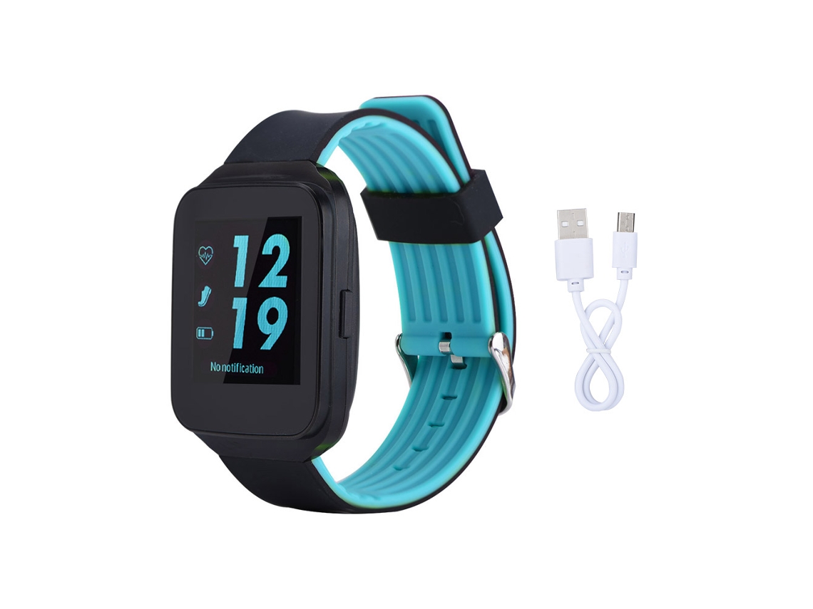 Relógio inteligente MY Z40 EOOCOO com chamada Bluetooth, azul