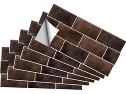 Conjunto De 6 Adesivos De Parede Impermeáveis Para Decoração De Banheiro E Cozinha.