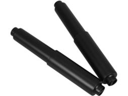2 Unidades De Hastes Retráteis Pretas Para Papel Higiênico Com Mola, Extensor De 4, 3a 6, 5 Polegadas