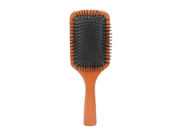 Escova de cabelo de madeira com função de massagem para desembaraçar, secar ao ar e alisar (modelo 2026).