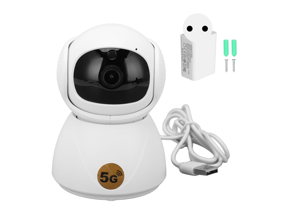 Câmera de Vigilância 5g 3mp Hd 1080p Smart Wi fi Dual Band Wireless com Visão Noturna 20m e Intercomunicação Bidirecional