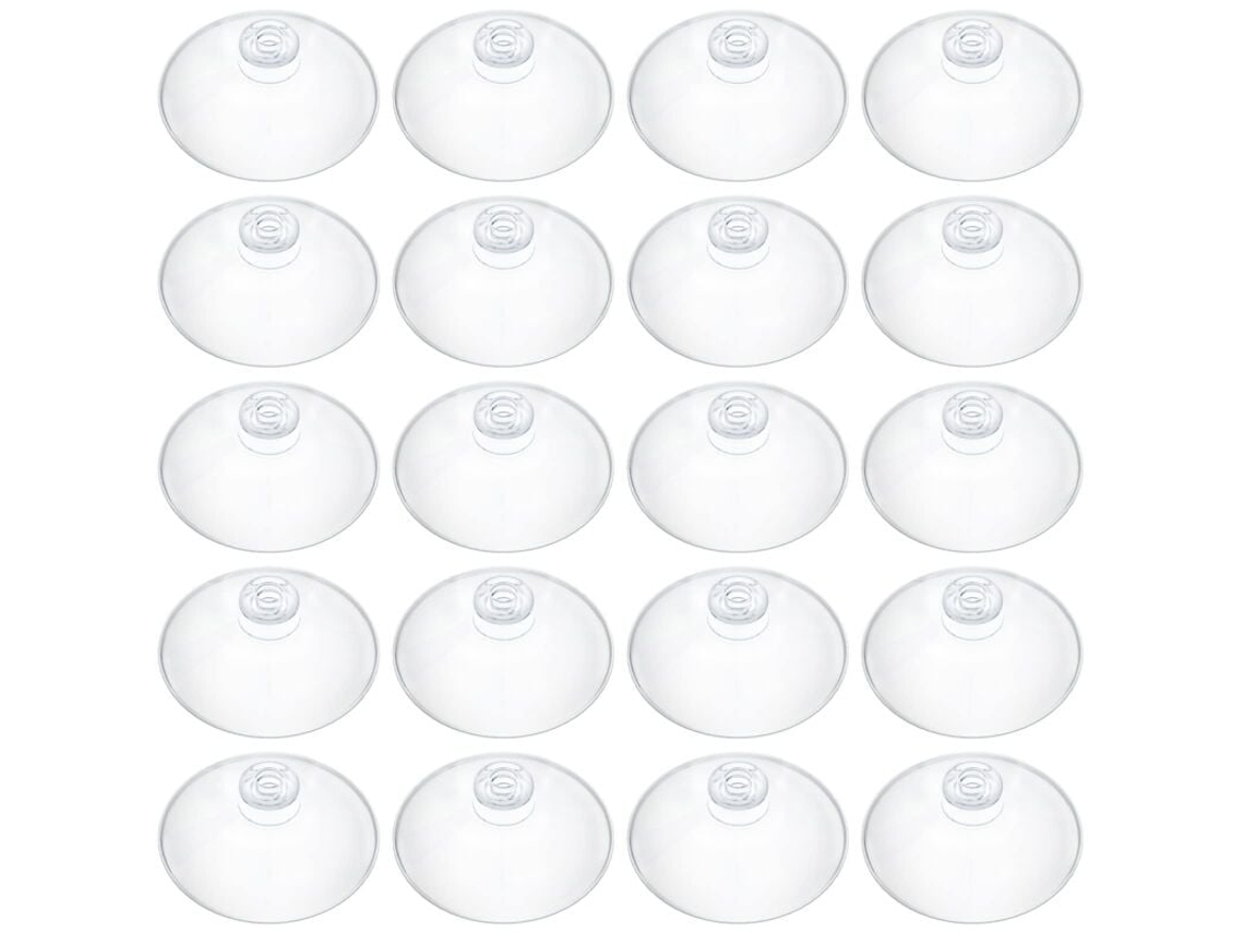 20 Ventosas De Plástico Transparente 5, 5 Cm Para Organização E Decoração Da Casa, Ventosas Autoadesivas Para Vidros De Banheiro, Janelas E Portas