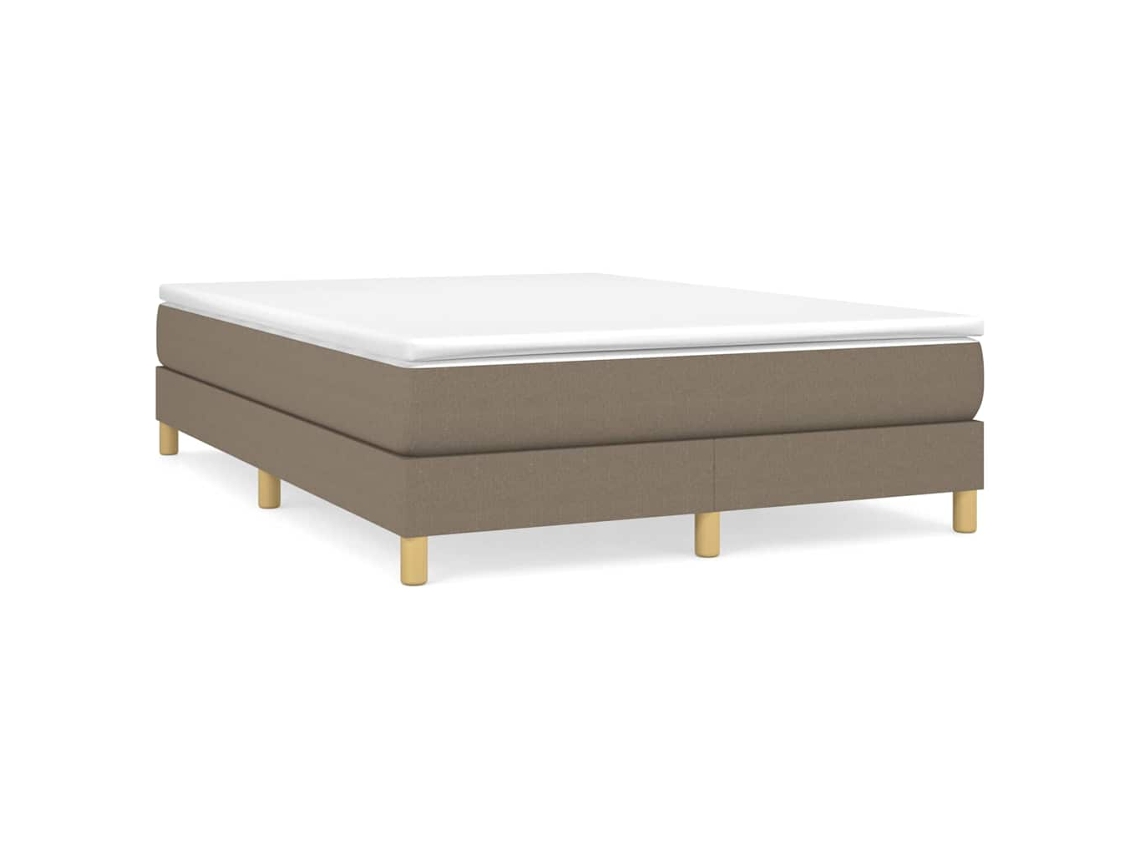 Box Spring Bed Frame, Box Spring Bed Frames Vidaxl Cinzento-acastanhado Tecido (140 X 200 Cm)