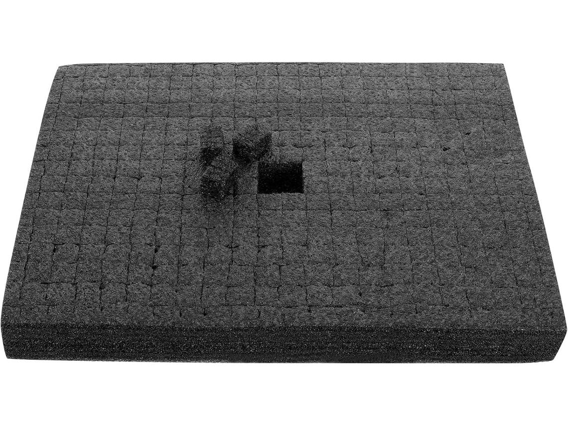 Insert Mousse Noire Boîte À Utils, Cube Léger Découpable Écume, Transport Rangement D'électroniques Céramiques