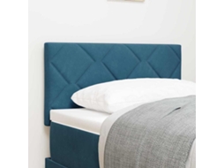 Vidaxl Cabeceira Led Azul Escuro 80 Cm Veludo